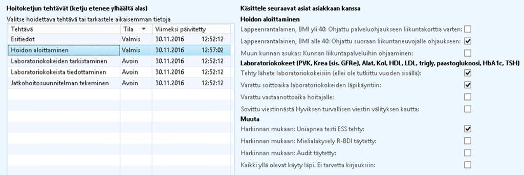 2 Pilottisovelluksen käyttö segmentoinnissa Esimiehet voivat hyödyntää järjestelmää myös