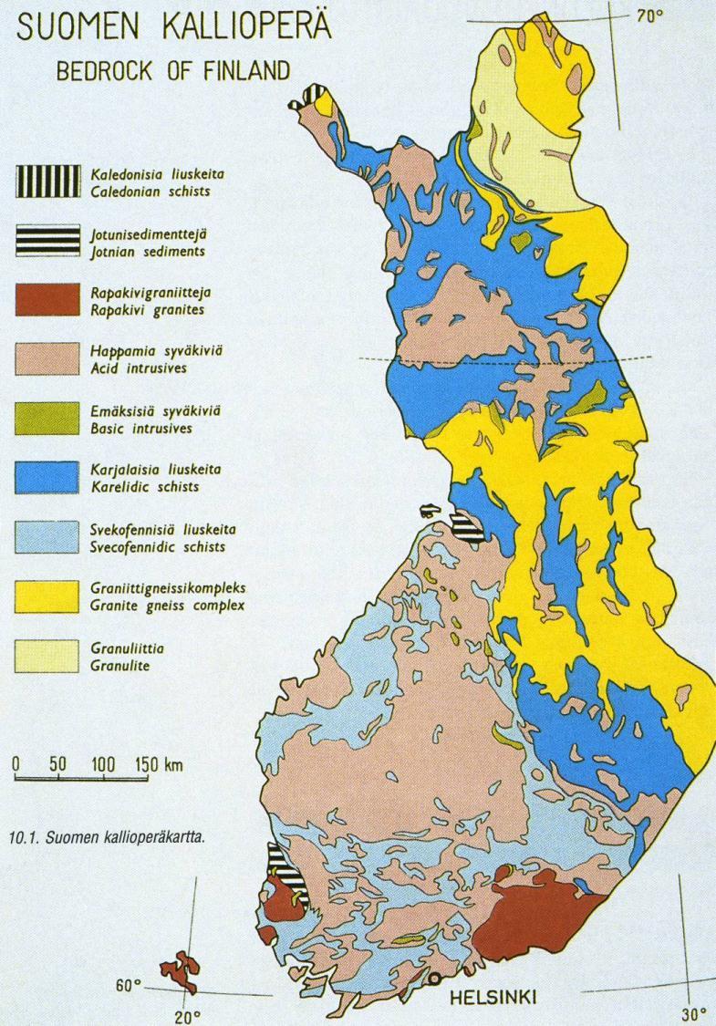 Suomi on osa geologisesti merkittävää vyöhykettä: vanhimman, arkeeisen maankuoren ja paljon myöhemmin muodostuneen