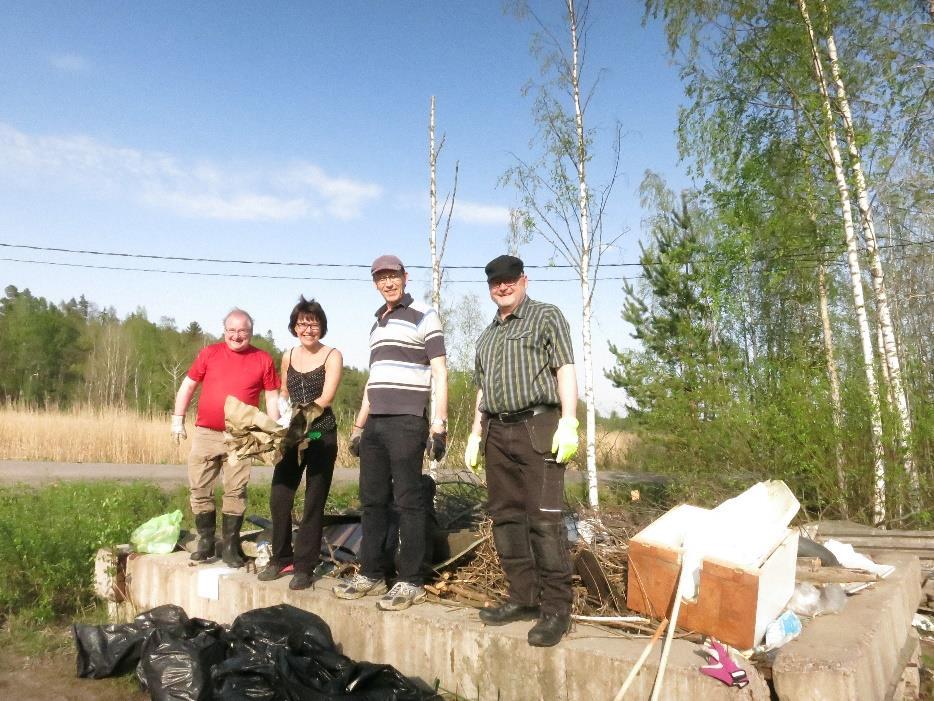 TULOKSIA Vuosittain järjestetään Siisti Biitsi rantojen siivouskampanja Sipoon,