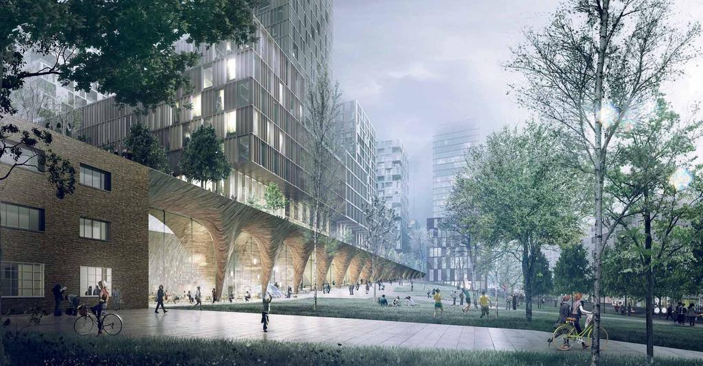 KUVA: Tampereen rautatieasema muuttuu Asemakeskukseksi. Viiden tähden keskusta saa tärkeälle paikalle uuden urbaanin viheraukion.