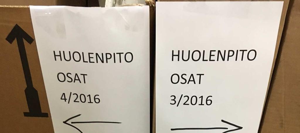 15 Huolenpito-osien kierrätys tehdään kerran kuukaudessa.