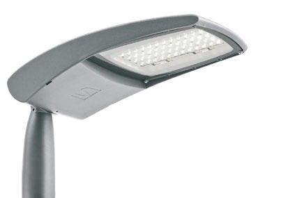 15 Teceo LED katuvalaisin IP66 SL II IK 08 ta +35 C Runko painevalettua alumiinia Tasolasi karkaistua lasia Kiinnitys kääntyvällä sovitteella valaisinvarteen tai pylvääseen Ø60-76 mm korkeus TECEO 1