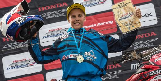 MOTOCROSS Emil Weckman saavutti vuonna 2016 toisen Euroopan mestaruutensa. Kuva: Team Honda Manninen Bros Lajiryhmän katsaus Urheilullisesti kilpailut olivat jälleen kovatasoisia ja viihdyttäviä.