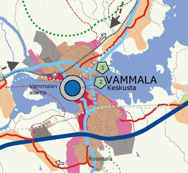 Sastamalan kaupunki 3 Nykytilanne ja voimassaolevat kaavat Alue sijaitsee Vammaskosken kupeessa Liekoveden rannalla. Alue rajoittuu Jaatsinkatuun ja Asemakatuun.