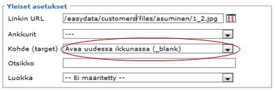 JPP-Soft Oy 13(13) Linkit Sisäinen linkki / Linkki liitetiedostoon Sisäinen linkki tehdään jollekin oman verkkosivuston sivulle.