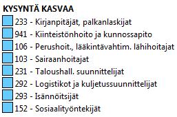 Arvio perustuu Hämeen TE-toimiston toimipaikkojen näkemyksiin työmarkkinatilanteen kehityksestä ammateittain seuraavan puolen vuoden aikana.