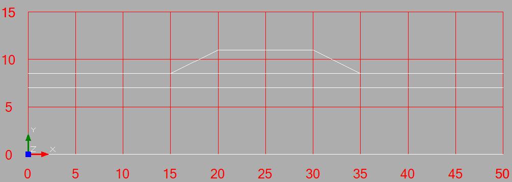 159 Piirretään alla olevan esimerkkikuvan mukaiset maakerrokset koordinaattipisteiden avulla. Valitaan työkalupaletista Polyline komento, tai valikosta Draw Polyline.