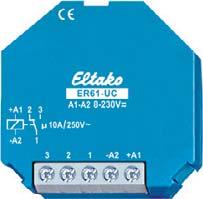 Elektroniset valvonta- ja tehoreleet ER12 Kytkentäreleet KR09 ja elektroninen rele ER61 ER12-001-UC I ER12-002-UC 29 Yksi (1) potentiaalivapaa vaihtokosketin 16A/250V AC. Hehkulamppukuorma kork.