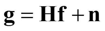 Tällä tavalla voidaan kuvaan soveltaa monia lineaarisia prosesseja merkitsemällä Näin yleisen muodon kaksiulotteinen lineaarinen muunnos on (5) jossa f on MN 1-vektori esittäen syötekuvaa, n on MN