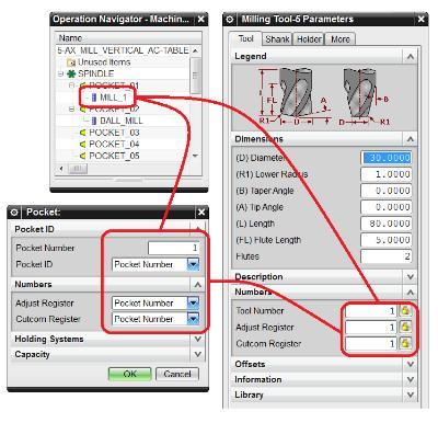 5. Create all the tools in NX that will be used in the program.