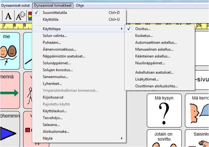 Lasten SähköSANOMAN asetukset Asetuksiin pääsee tekemään muutoksia valikkoriviltä :