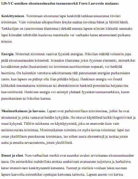 Liite 7: LIS YC - Asteikon