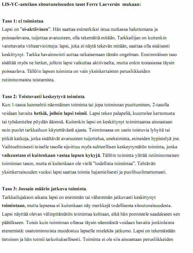 LIITE 8: LIS YC - asteikon