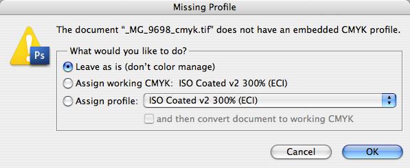 36 Use the embedded profile (instead of the working space) säilyttää sisällytetyn profiilin ja käyttää sitä kaikissa muunnoksissa lähdeprofiilina.