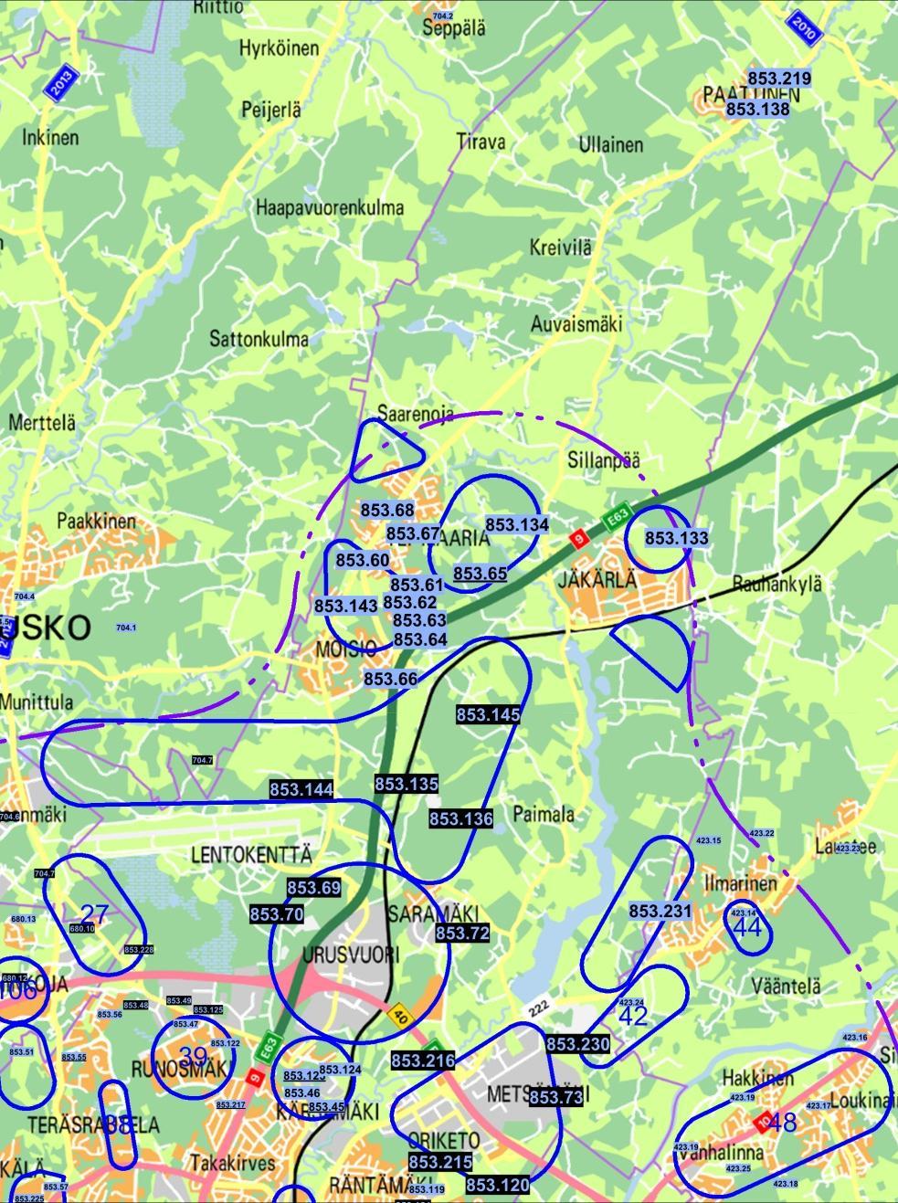 Rakentuvien alueiden