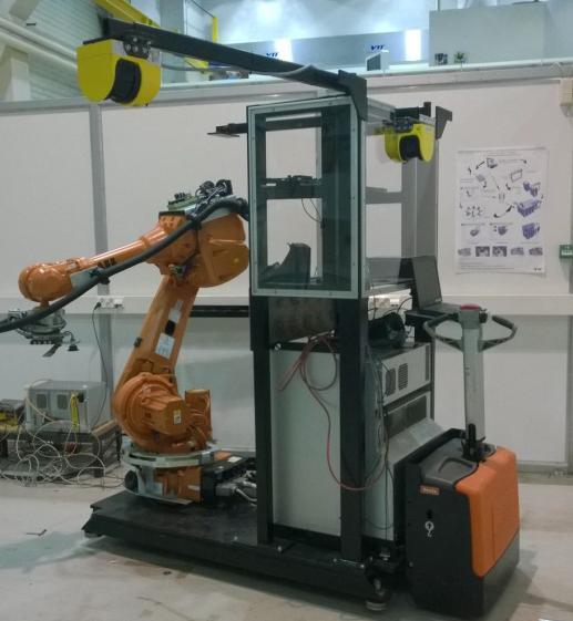 Turvajärjestelmä integroitu liikutusalustaan laserskannerit integroitu liikutusalustaan robotin