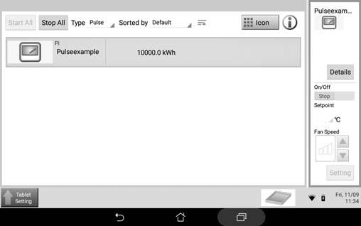 yksi pulssien määrä vst 0,0 kwh:i. Npsut Vlikkoluettelo (Menu List) () >> Huoltosetukset (Servie Settings) () >> Aikvyöhyke (Time Zone) (). Aset tehosuhe npsuttmll Muut (Moify) (oletus:,00).