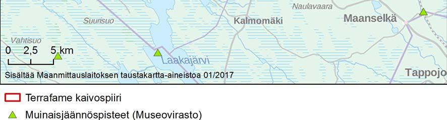 Eteläisen vesienjohtamisreitin varrella Kiltuan- ja Haapajärven välillä sijaitsee valtakunnallisesti