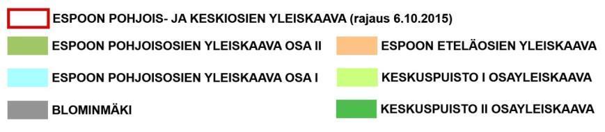 alueet. Espoonkartanon alueen, jota rajaa etelässä Kehä III ja lännessä Lapinkyläntie Soittilan alueen Siikajärveltä.