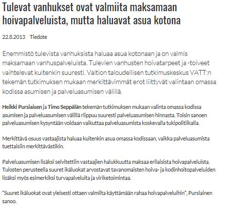 Valtion taloudellinen tutkimuskeskus http://vatt.