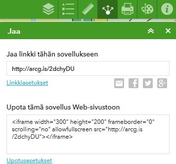 o 3. Sijainti o Aloituspisteestä mitattu matka näkyy ruudulla metreinä. Napauta sijaintia kartalla. Saat tuloksena sijainnin koordinaatit (WGS84).