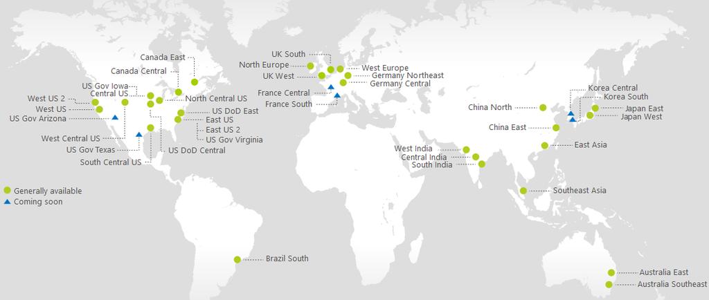 23 5.2 Palvelut Microsoft Azure on pilvipalvelujen sovellusalusta, joka tarjoaa käyttäjilleen kehitysympäristön, lukuisia eri palveluita ja palvelun hallintaympäristön käytettäväksi Microsoft Azure