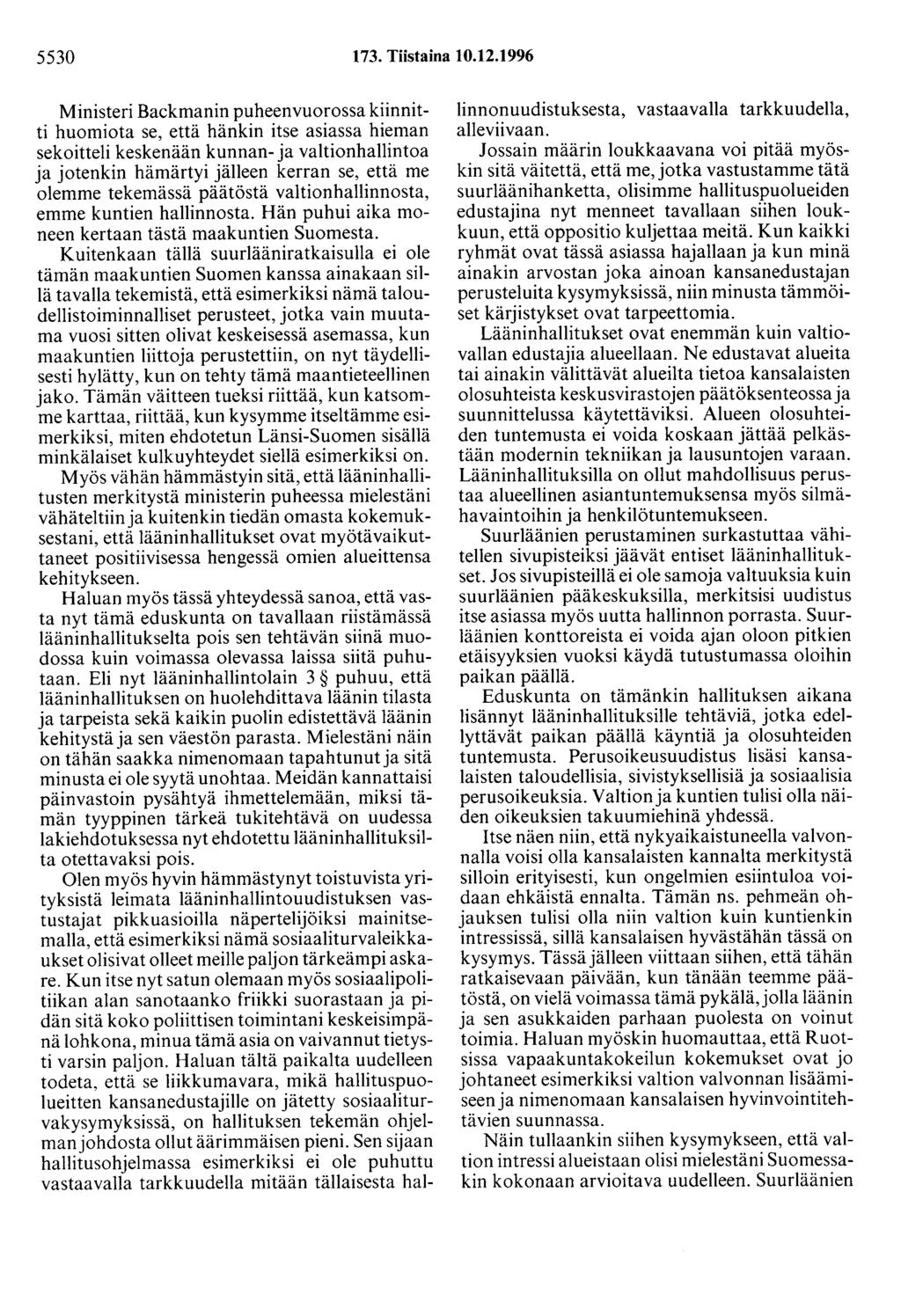 5530 173. Tiistaina 10.12.