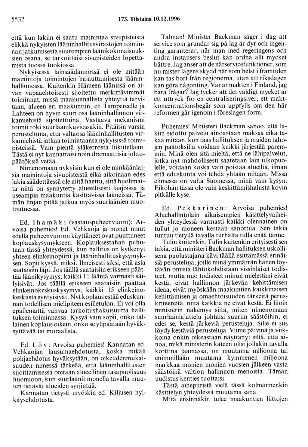 5532 173. Tiistaina 10.12.