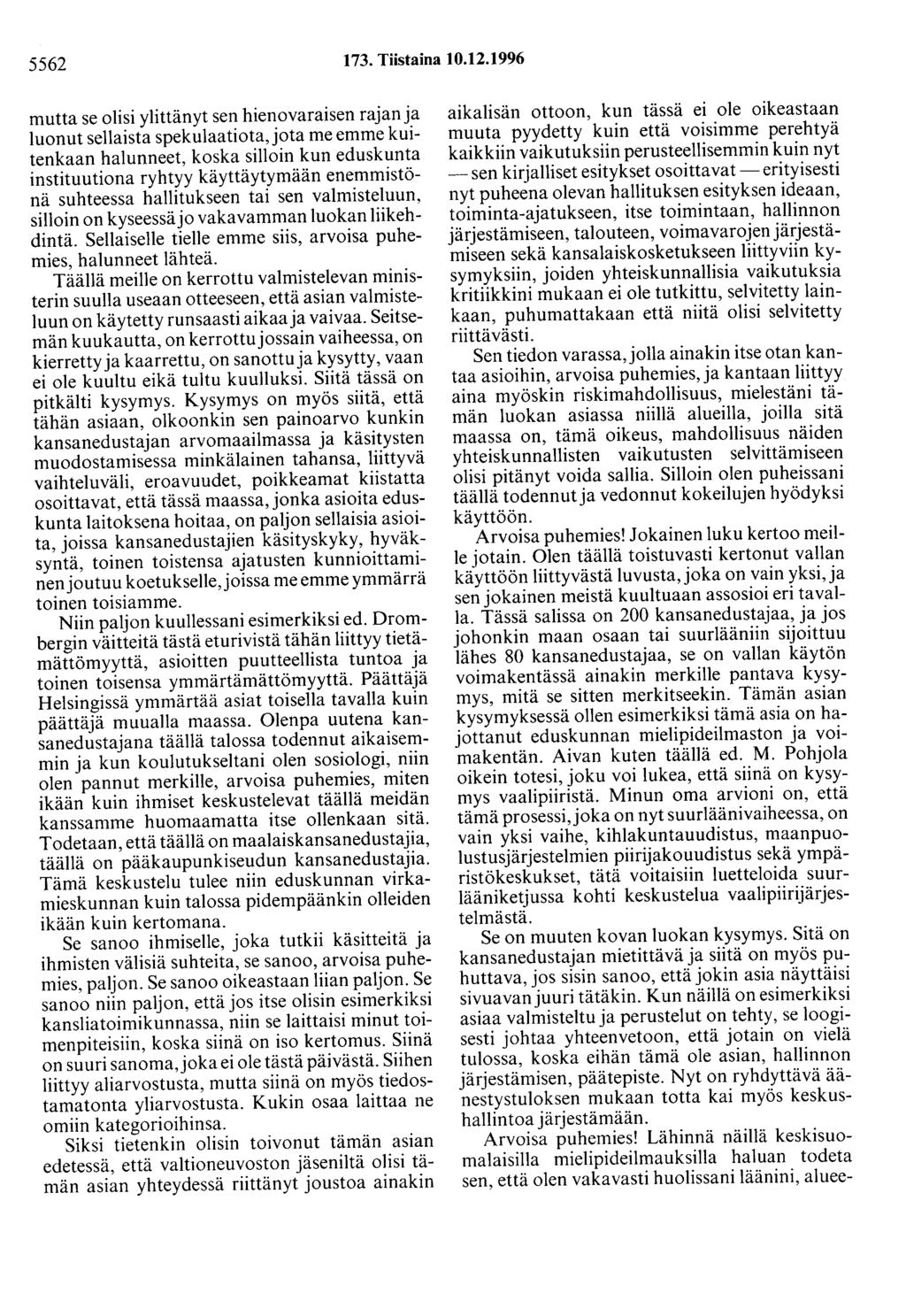 5562 173. Tiistaina 10.12.