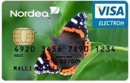 SEPA maksatus ostoreskontrassa KUVA 5 EMV sirullinen kortti(nordea Pankki Suomi Oyj) EMV sirullinen kortti voi olla joko automaatti ja maksukortti, luottokortti tai niin sanottu yhdistelmäkortti,