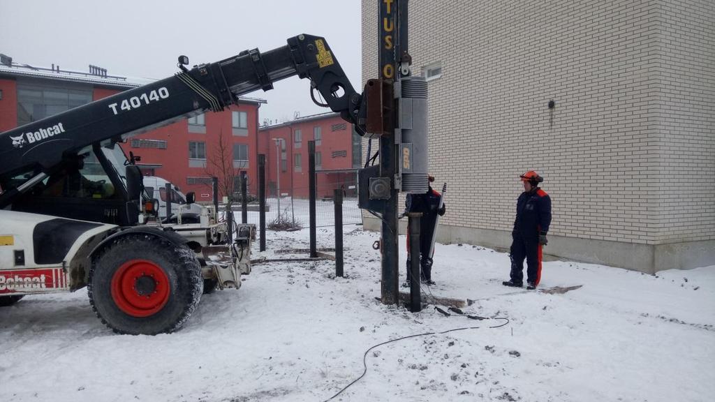 5.2.5 Tukipaalun lyönnin päättäminen Tukipaalun lyönti voidaan lopettaa, kun paalun kärki on lähellä arvioitua tavoitetasoa ja kun ennalta määritetyt loppulyöntiehdot täyttyvät.