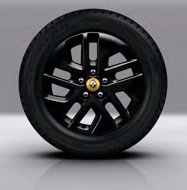 .. TRAFIC Formula Edition -erikoismallin autoissa on aina etuosassa musta Renault-logo, musta tuuletusaukon ritilä keltaisin tehostekoristein ja