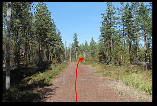 040983 N 6885345, E 293025 Väylä neljä kulkee avaraa kuntorataa pitkin.