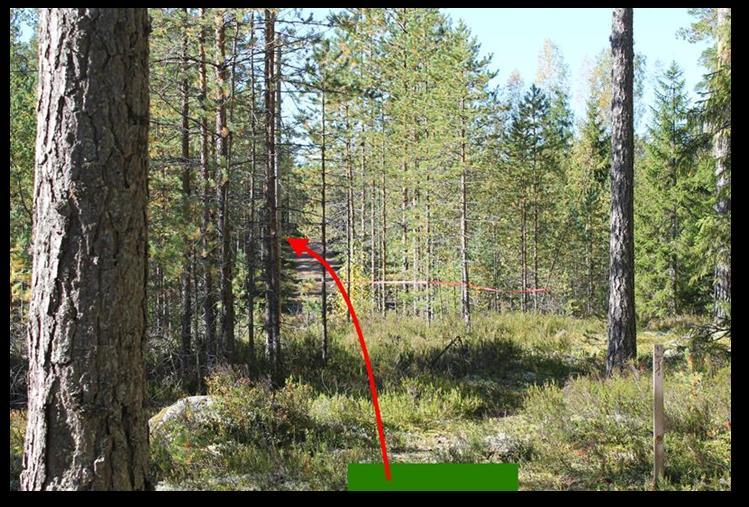 57 # 9 Par 3 110m Sijainti Heittoalusta: 62.049468, 23.042146 N 6886006, E 293127 Maalikori: 62.049228, 23.