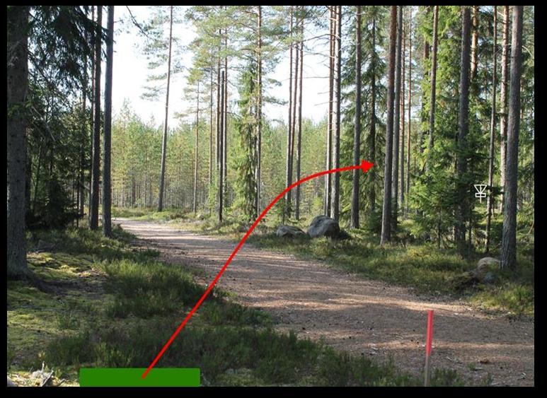 # 14 62 Par 3 85m Sijainti Heittoalusta: 62.049532, 23.043854 N 6886008, E 293216 Maalikori: 62.049412, 23.