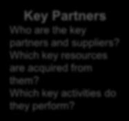 Why would clients adopt our product rather than a competitor? Customer relationships How are customers acquired, kept and grown?