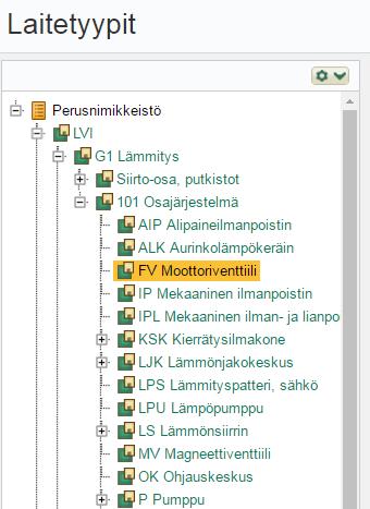 Liite 1 2 (5) Laitetyyppien
