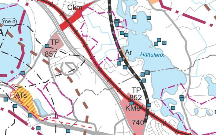 Ote Kanta-Hämeen 1. vaihemaakuntakaavasta. 4.3 Kanta-Hämeen 2. vaihemaakuntakaava Hämeen liiton maakuntavaltuusto hyväksyi 2. vaihemaakuntakaavan 1.6.2015 ja ympäristöministeriö vahvisti sen 24.5.2016.