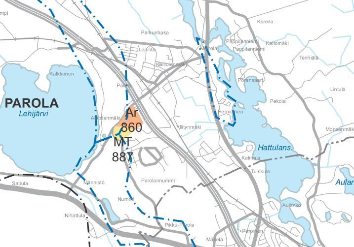 Kaavalla kumotaan myös osia voimassa olevista maakuntakaavoista. Suunnittelualueelle on osoitettu tärkeä tai vedenhankintakäyttöön soveltuva pohjavesialue. Ote Kanta-Hämeen 2. vaihemaakuntakaavasta.