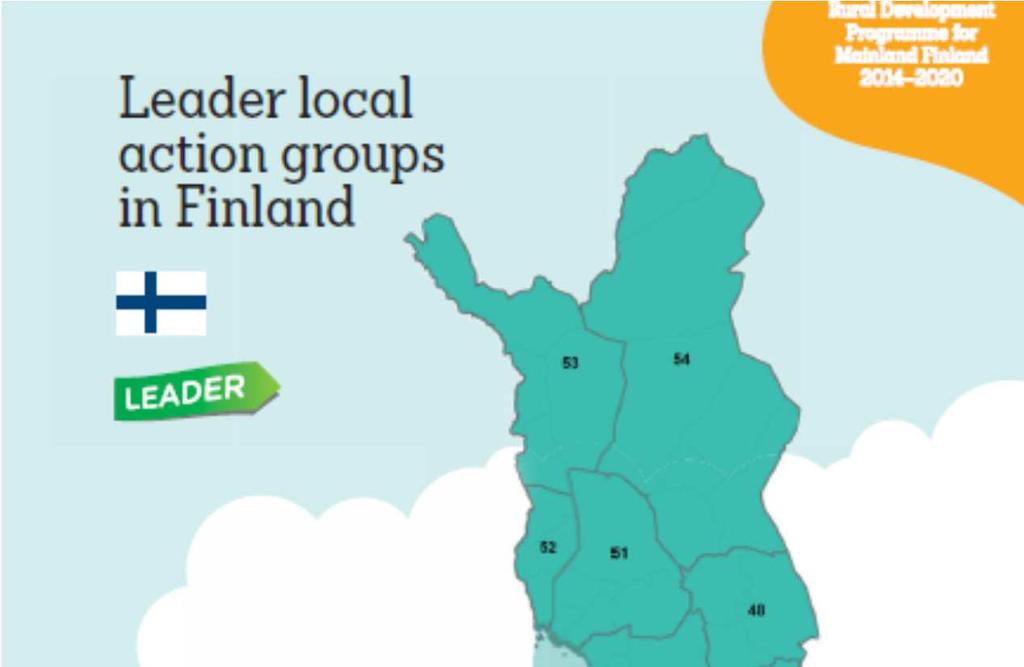 Leader-ryhmät Suomessa 2014-2020 55 ryhmää + Ahvenanmaa