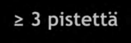 seulontaan 3 pistettä -