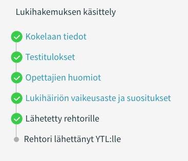 3 Usein kysytyt kysymykset Lukilausunto: en saa lähetettyä lomaketta rehtorille, Lähetä-painike on harmaa eikä aktivoidu. Tarkista, että olet täyttänyt kaikki tarvittavat kohdat.