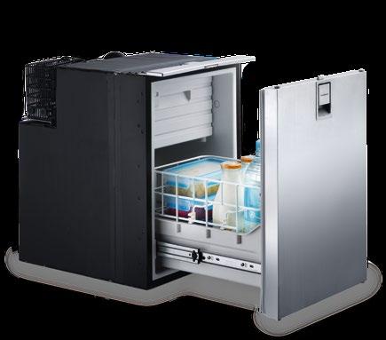 pakastelokero AURINKO- ENERGIA 12/24 V 12/24 V DOMETIC COOLMATIC CRD 50 / CRD 50S Pakastelokerollinen vetolaatikkojääkaappi, 12/24 V DC Tilavuus: