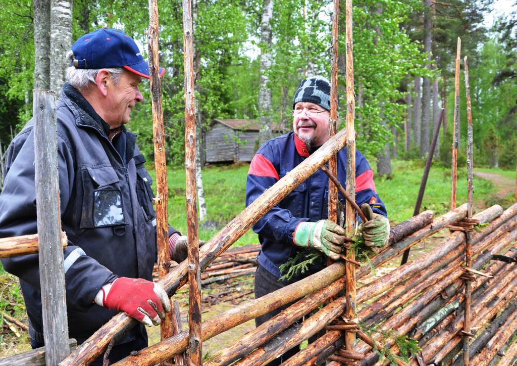 Konneveden kotiseutumuseolla rakennetaan perinteistä riukuaitaa. Kuva: Reijo Rantanen. Museotyyppi Kysymykseen museotyypistä saatiin 338 vastausta.