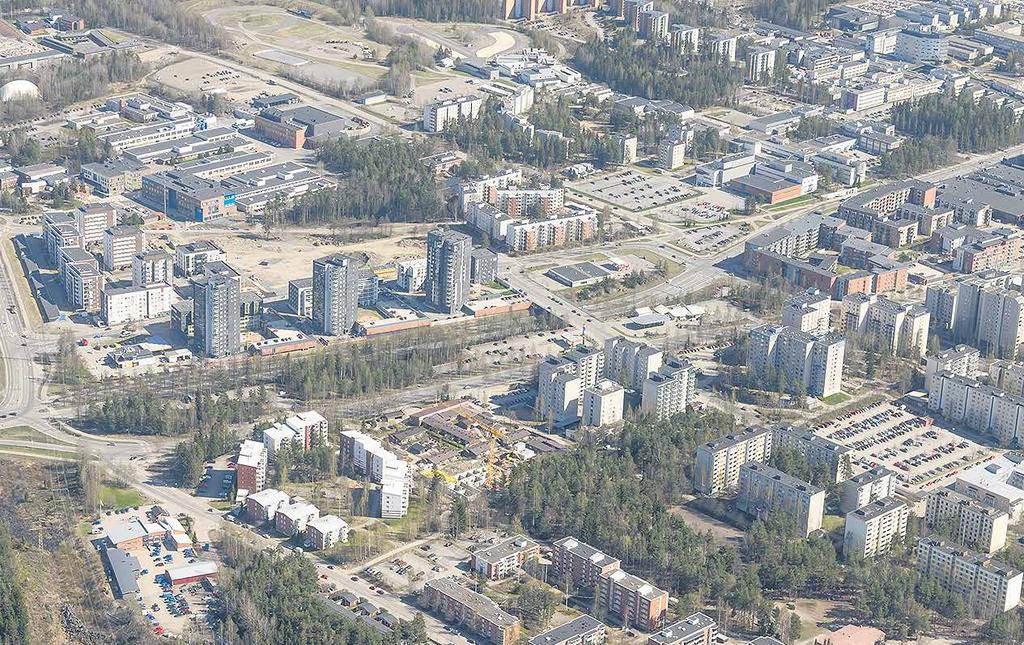 Hervanta kehittyy entistä kaupunkimaisemmaksi 27 21 24 30 28 31 20 HERVANNAN pääakselin pohjoisosassa, Hervannan valtaväylän ja Insinöörinkadun välissä, Matrix-tornien länsipuolella alkaa tapahtua.