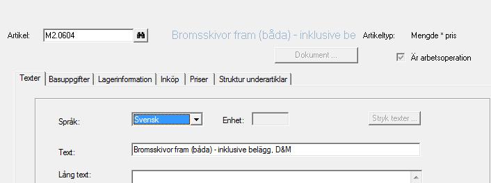 2.6. Työt Työtuotteet päivitetään samassa kohdassa kuin tuotteet, mutta ne on merkitty "On työ- /tuntituote".
