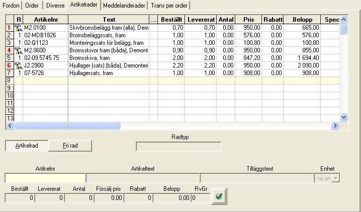 Kenttää "Laajennettu siirtotoiminto" käytetään kun halutaan, että tilaus, josta tiedot siirretään, sisältää siirretyt rivit ilman hintatietoja. 3.6.