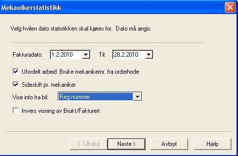 9. Raportointi 9.1. Mekaanikkotilasto MekoEasy sisältää mekaanikkotilaston. Sitä voidaan käyttää valikon kohdassa lasku raportointi säännölliset raportit.