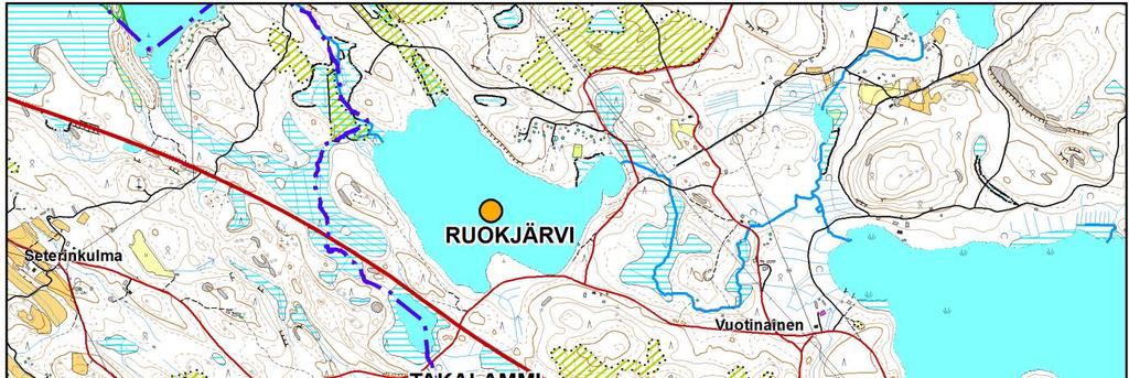 4 Ruokjärvi ja Takalammi Ruokjärvi ja Takalammi sijaitsevat Karkkilan luoteisosassa, Takalammi osittain Lohjan puolella.