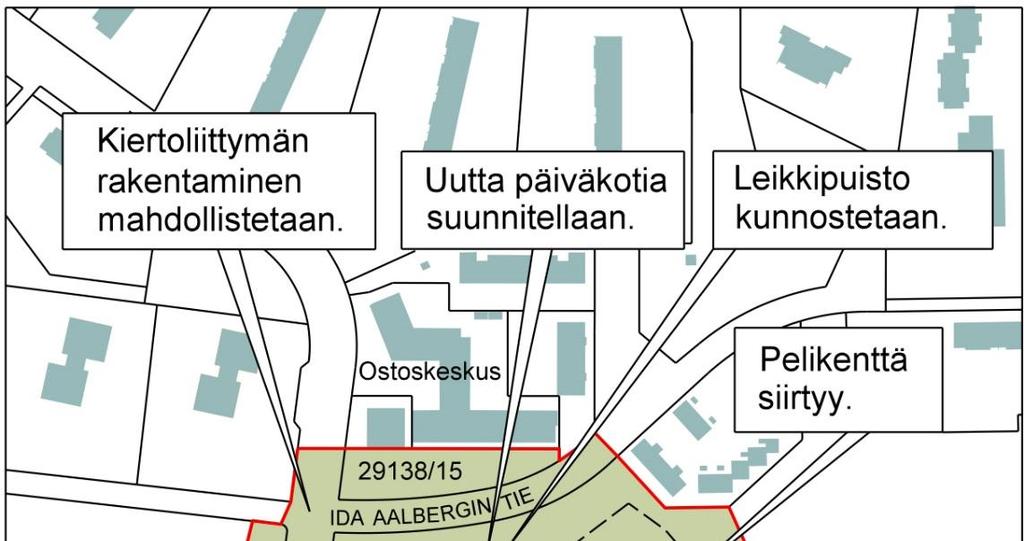 1 (5) Ksv:n hankenro 0740_43 HEL 2015-013800 19.1.2016 Oas 1230-00/16 IDA AALBERGIN PUISTON LÄNSIOSAN ASEMAKAAVAN MUUTOS OSALLISTUMIS- JA ARVIOINTISUUNNITELMA Suunnittelun